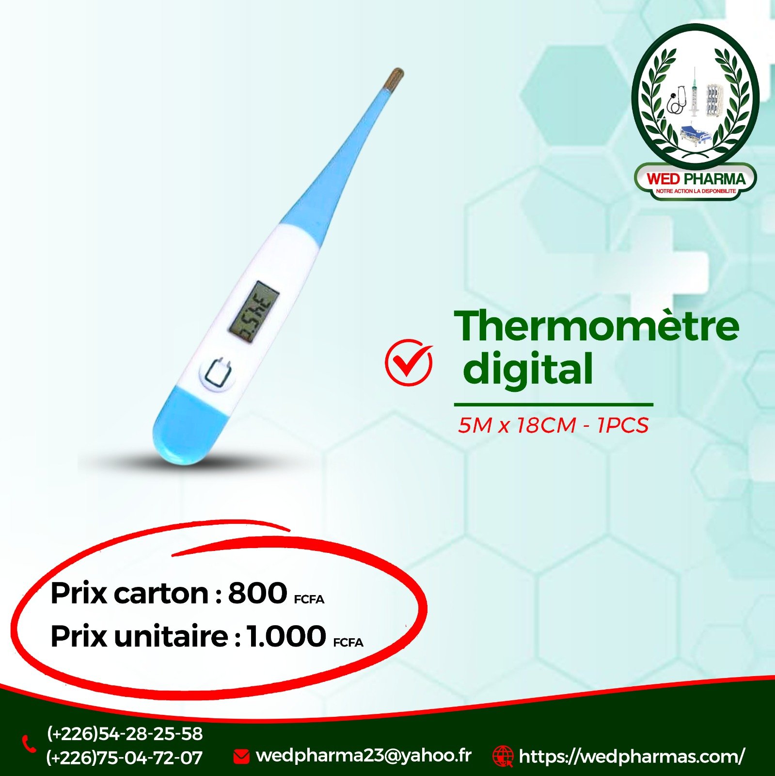 Thermomètre digital