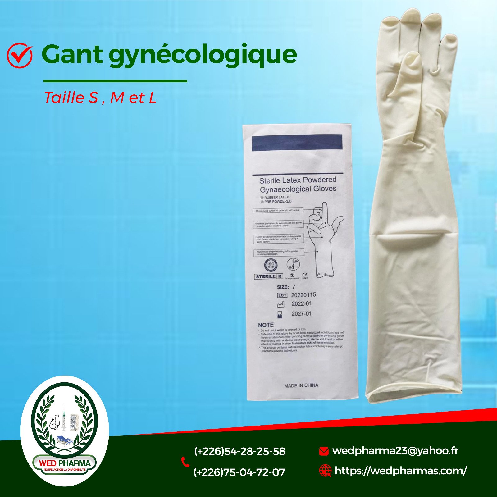 Gant gynecologique