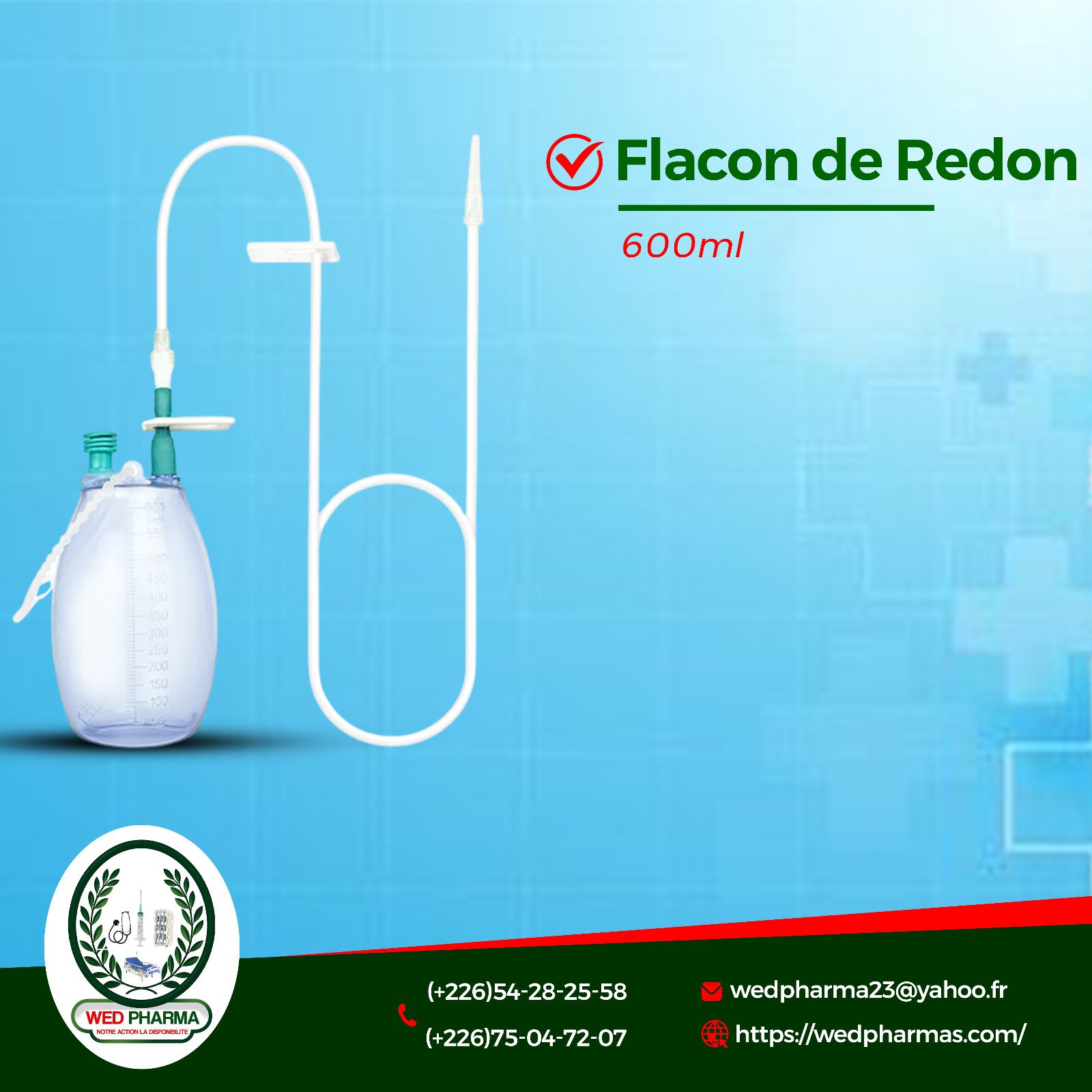 Flacon de redon 600ml